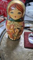 Matroschka Puppen Set handbemalt russisch 10-teilig
