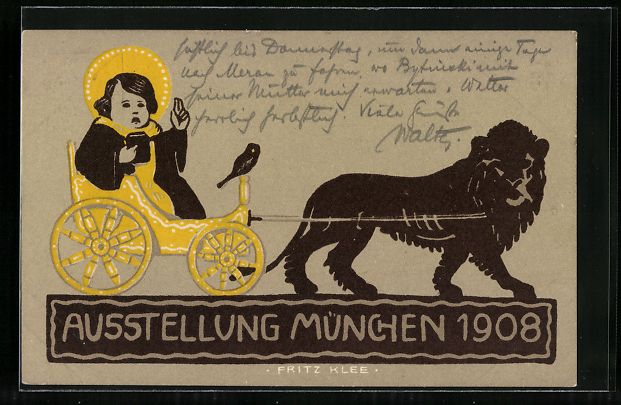 Cancelleria postale: München, Ausstellung 1908, Münchner Ki – Usato da Berlin venduto da bartko-reher