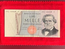 ITALIA - 1000 Lire 5 Agosto 1975 Giuseppe VERDI - Graffito