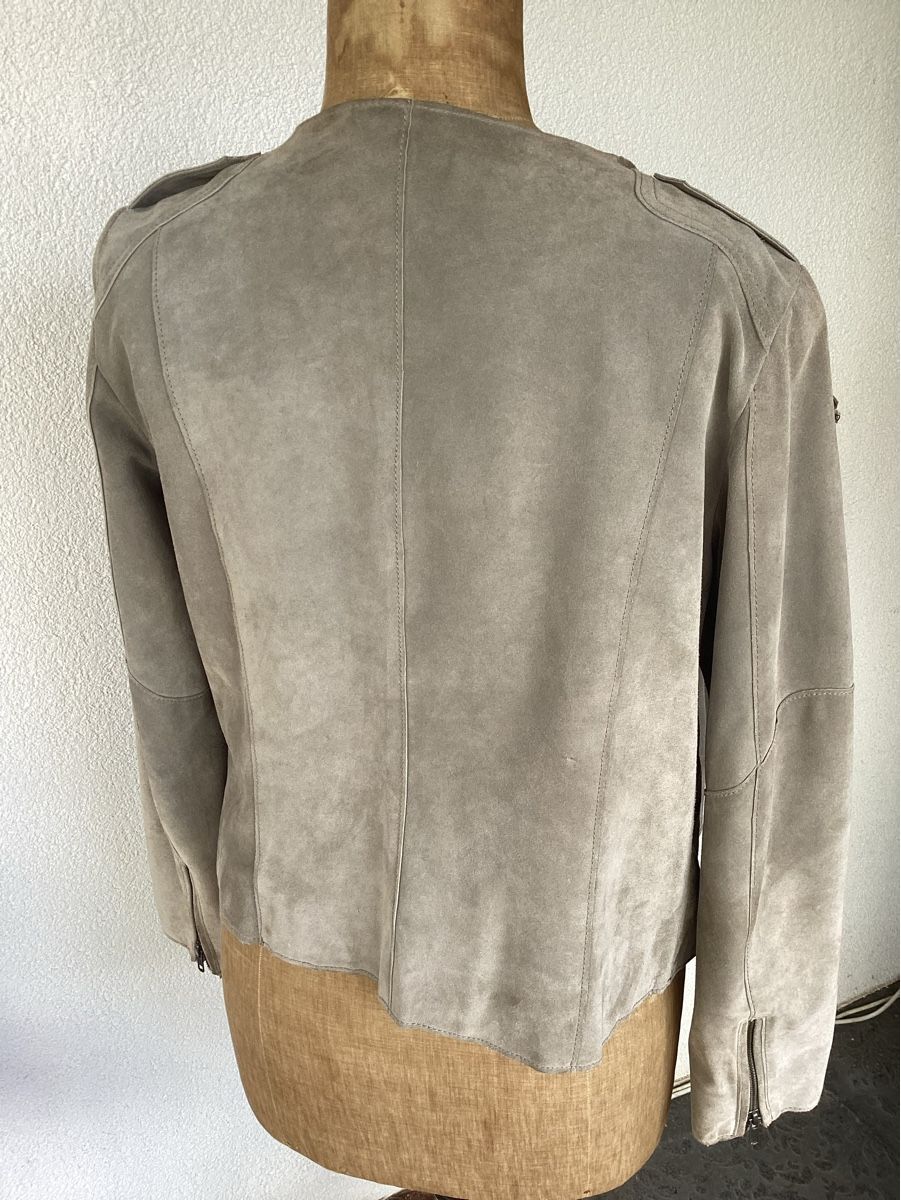 Caroll Jacken: Veste cuir velours CAROLLE taille 44 – Gebraucht aus Agiez von Beve15 4