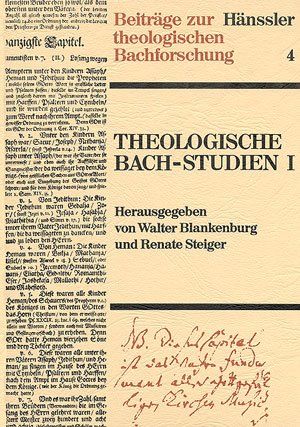 Libri: Theologische Bach-Studien I – Nuovo (secondo la descrizione) da Neuchâtel venduto da Babotschk