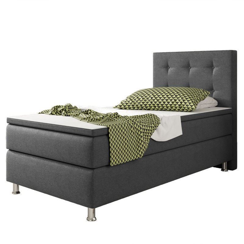 Letti: Boxspringbett 90x200 Anthrazit Hotelbett Einzelbett Bett – Nuovo e nell'imballaggio originale da Wallenwil venduto da toesstal-vertrieb 3