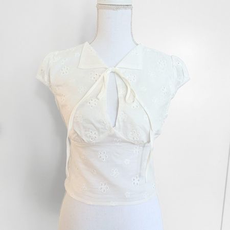 SHEIN Blouse | Top Blanc 100% Coton - Taille S - NEUF