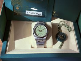 Rolex oyster perpetual pistachio 36mm