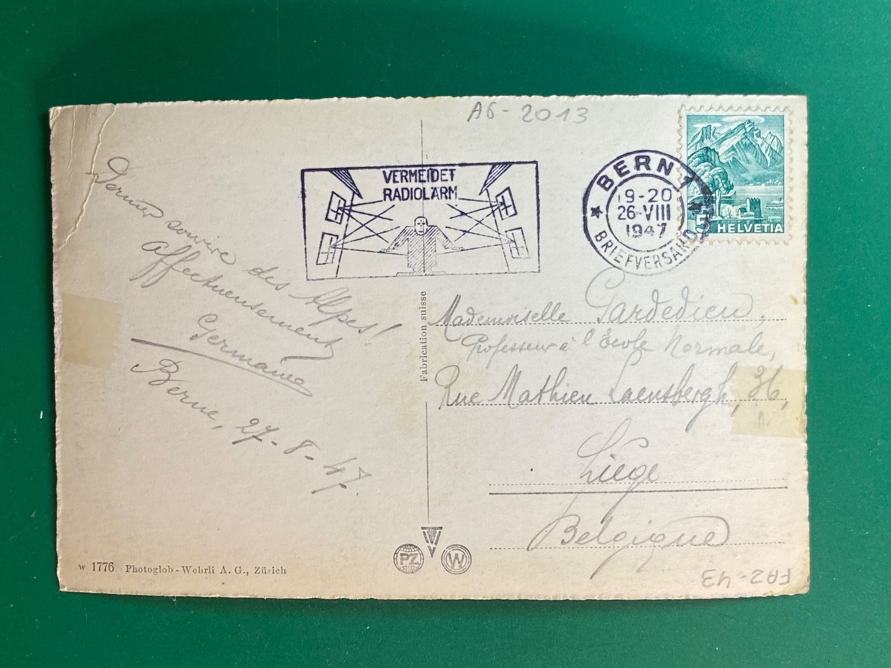 Cartoline postali: Bern und die Alpen – Usato da Steg VS venduto da _vinci_ 1