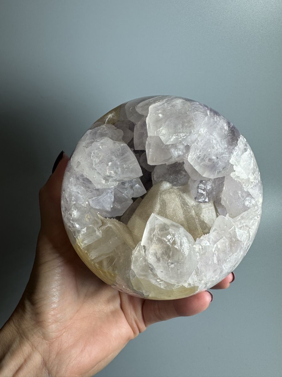 Pietre preziose: Amethyst Kugel 2.5kg, 12.5cm – Nuovo e nell'imballaggio originale da Zürich venduto da unique2010