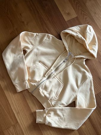 Hoodie  Grösse M fast NEU yellow gelb Jäckli kurz