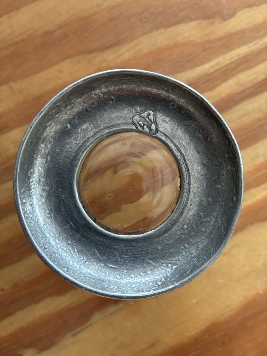 Bicchieri: Elegantes Glas mit Zinnsockel – Usato da Ebnat-Kappel venduto da ponyhales 2