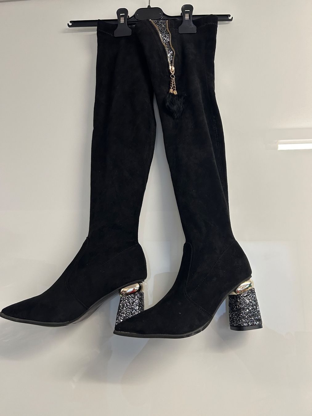 Scarpe da donna: Overknie Stiefel schwarz Gr 36 Neu – Nuovo e nell'imballaggio originale da Regensdorf venduto da Spyke55 4