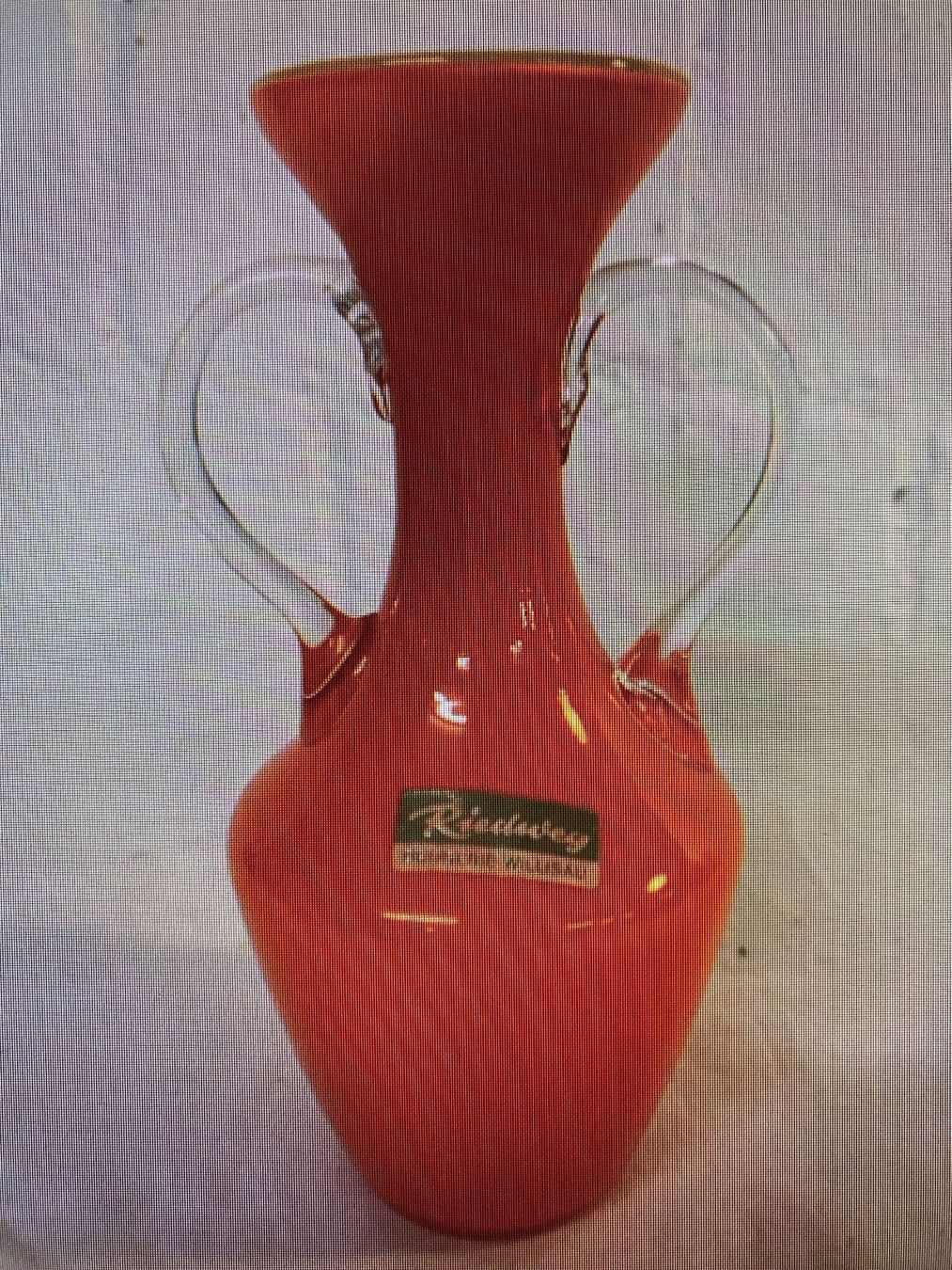 Murano Vasen & Gefässe: Orange Vintage Vase Deko Glasvase – Gebraucht aus sursee von trilli-tralli 7