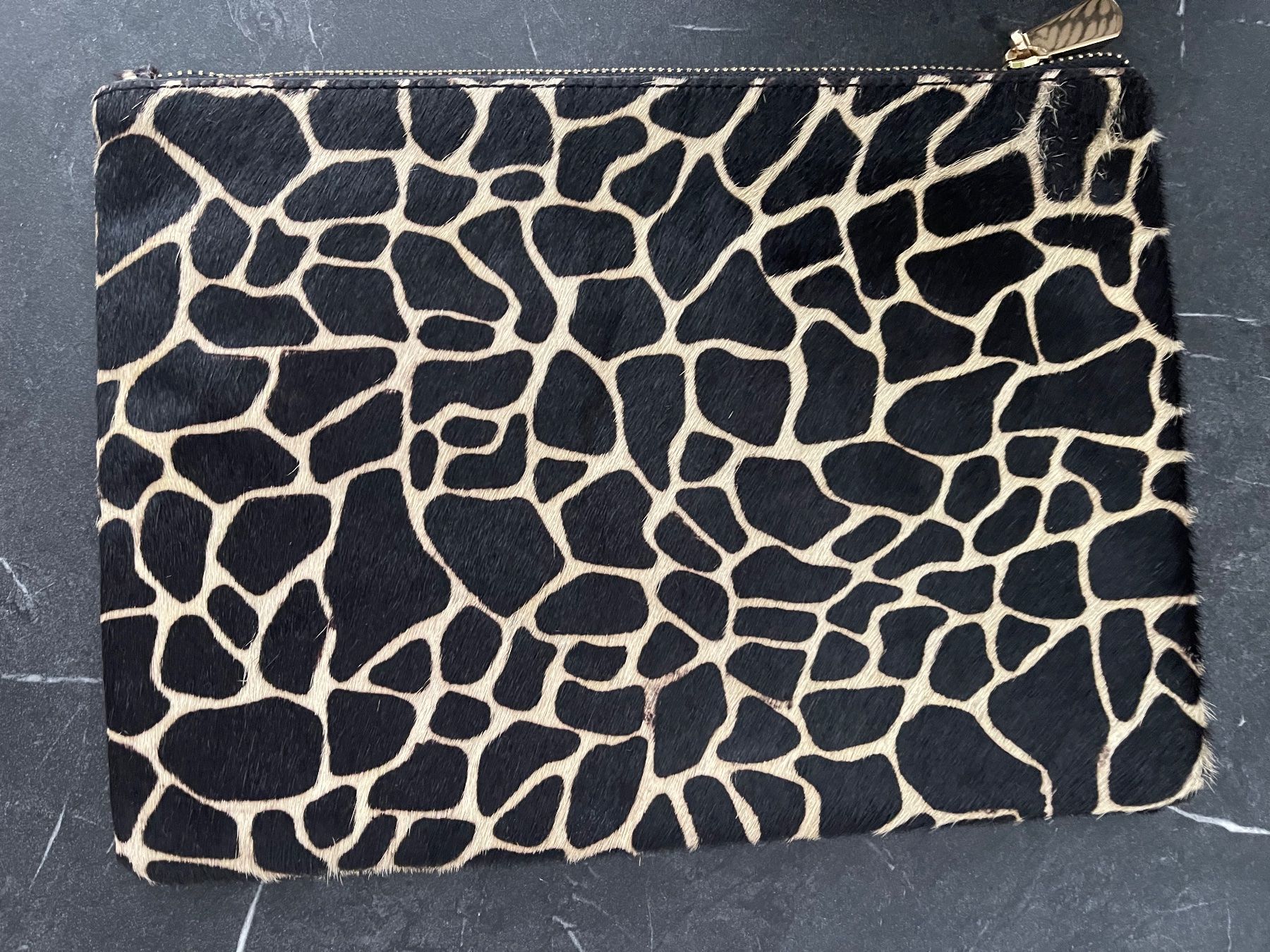 Borse da donna: Leder Clutch mit Print schwarz gemustert Versand 9.- – Usato da Meilen venduto da ana9 1