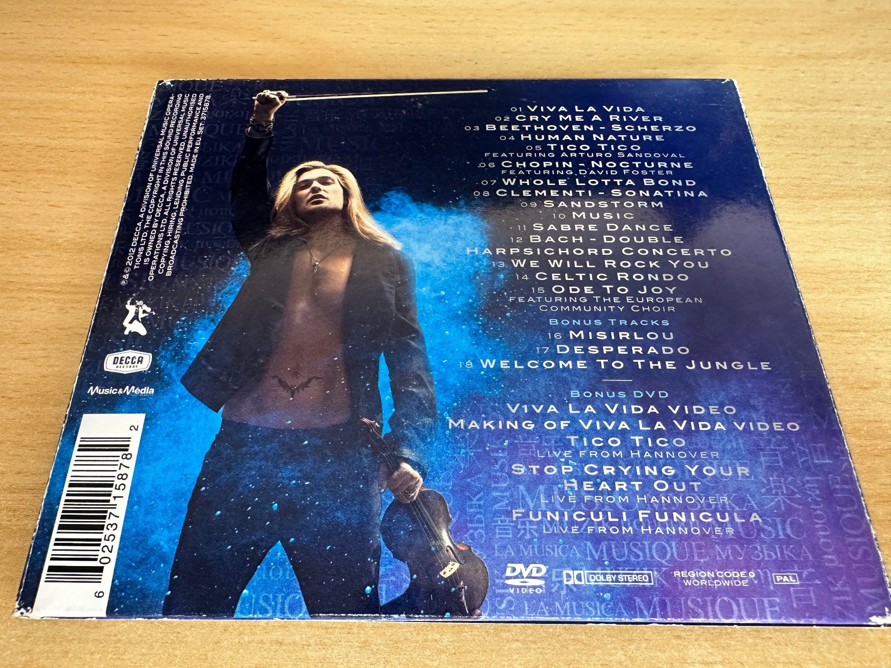 CD: David Garrett – Music - CD & DVD – Usato da Rikon im Tösstal venduto da Alpenmutz 1