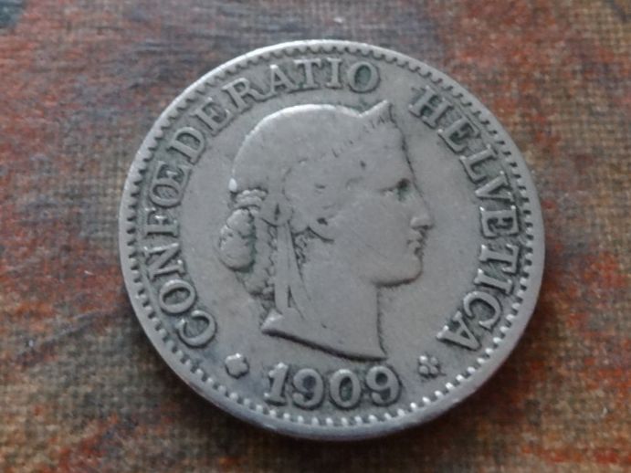 Tutti le monete: 10 Rp. 1909 – Usato da Romanel-sur-Lausanne venduto da Swift13
