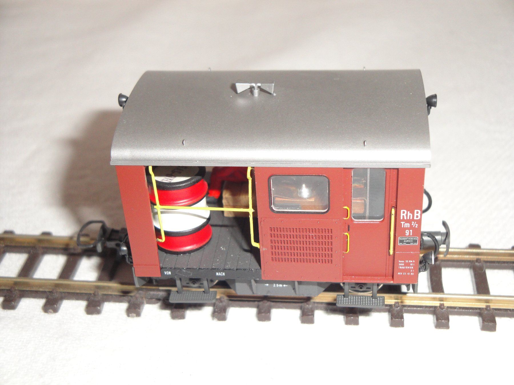 Bemo Modellini di ferrovie: Bemo RhB-Bahndiensttraktor Tm 2/2 91 – Nuovo e nell'imballaggio originale da Wolfwil venduto da heinzs3575 5