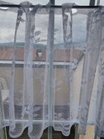 Vorhang weiss mit Muster