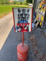 esso, depot, gas, benzin werbeaussen aufsteller H 138