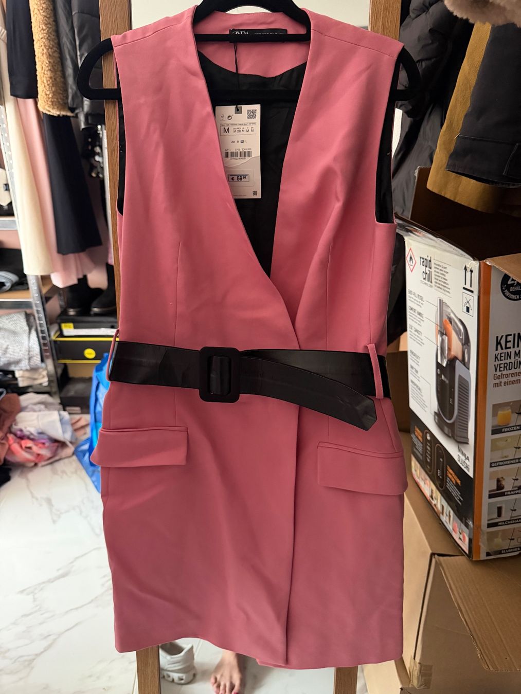 Zara Vestiti: ZARA Weste Kleid  Grösse M mit Gurt neu – Nuovo (secondo la descrizione) da Arch venduto da ellaisa84 1