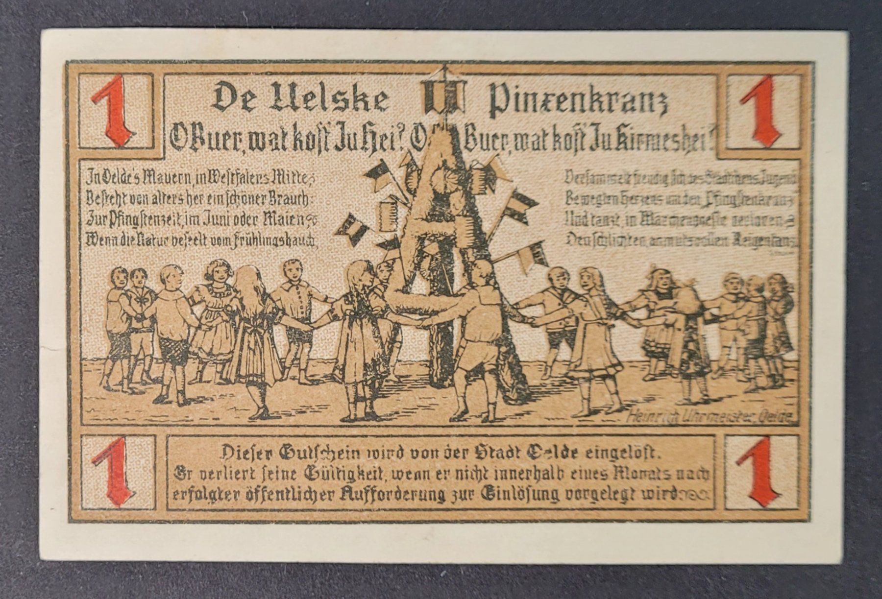 Banconote: 1 MARK / OELDE 1920 – Nuovo (secondo la descrizione) da Mumpf venduto da antonio_schweiz_961 1