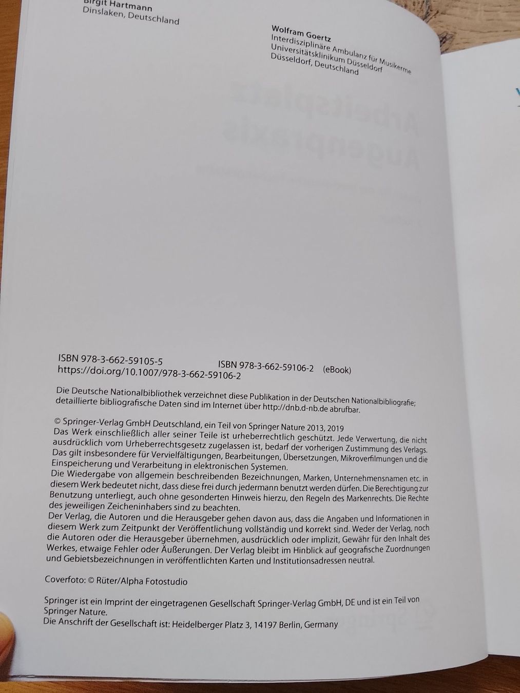 Bücher: Arbeitsplatz Augenpraxis – Gebraucht aus Marbach LU von Dominik1992 2