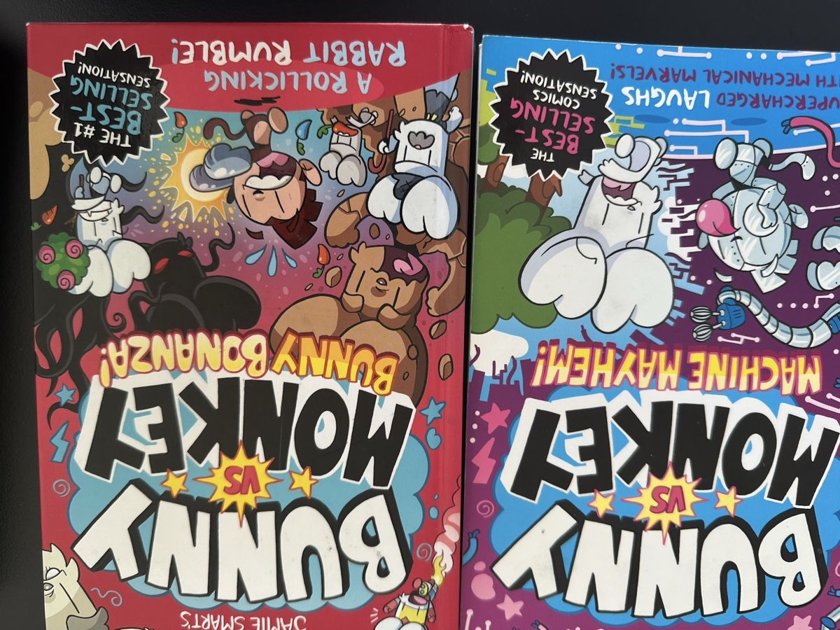 Fumetti: Spassige Kinderbücher: Bunny vs Monkey 2er Set Comic 45 – Usato da Menzingen venduto da ina_qn7p