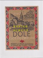 Etikette für Wein - Dôle "Clos du Prieuré" /bd