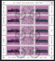 Briefmarkenblock 100 Jahre Gotthardbahn 1882-1982