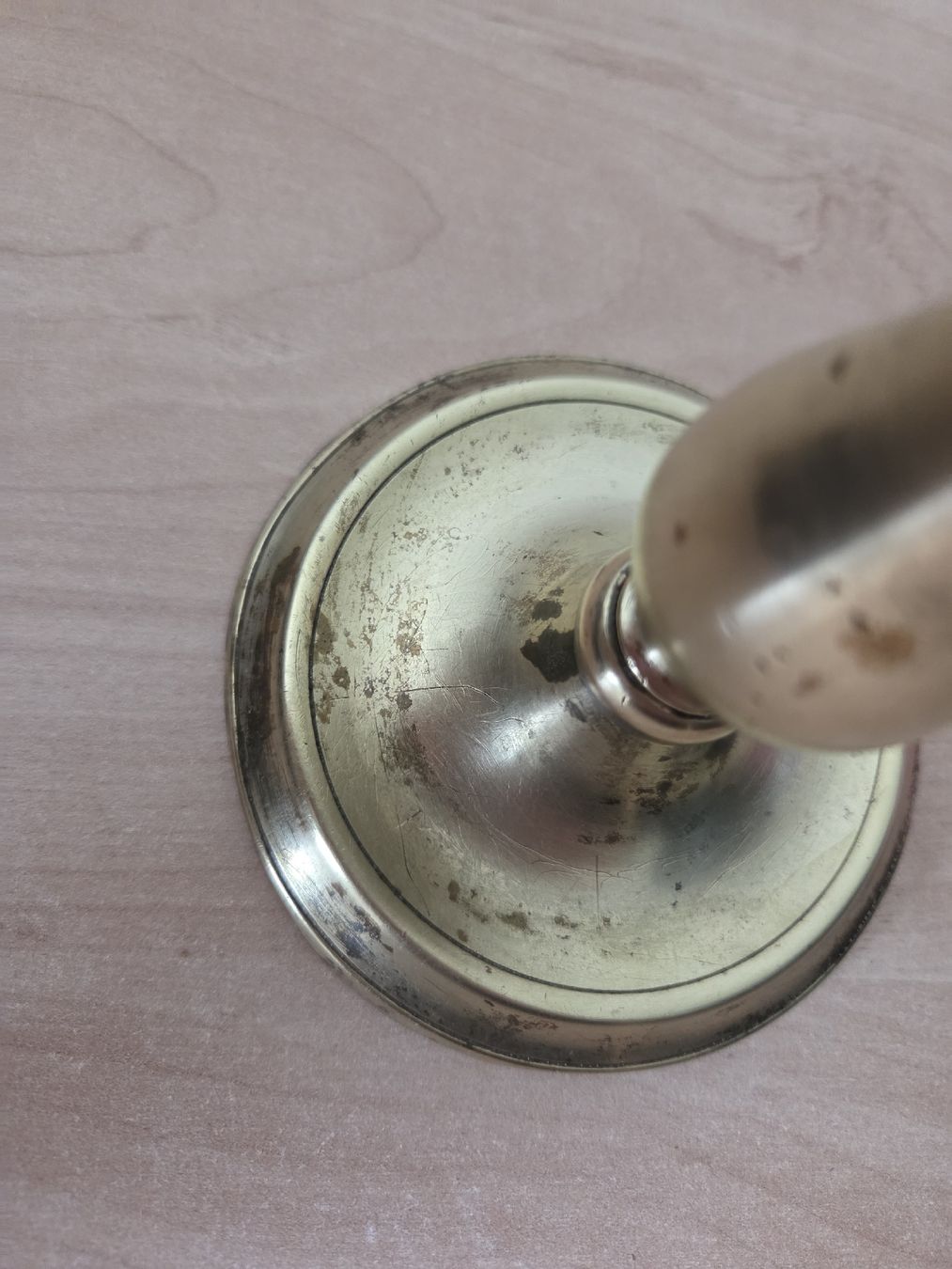 Portacandele: Vintage massiver Messing Kerzenständer  – Usato da Winterthur venduto da katzen07 5