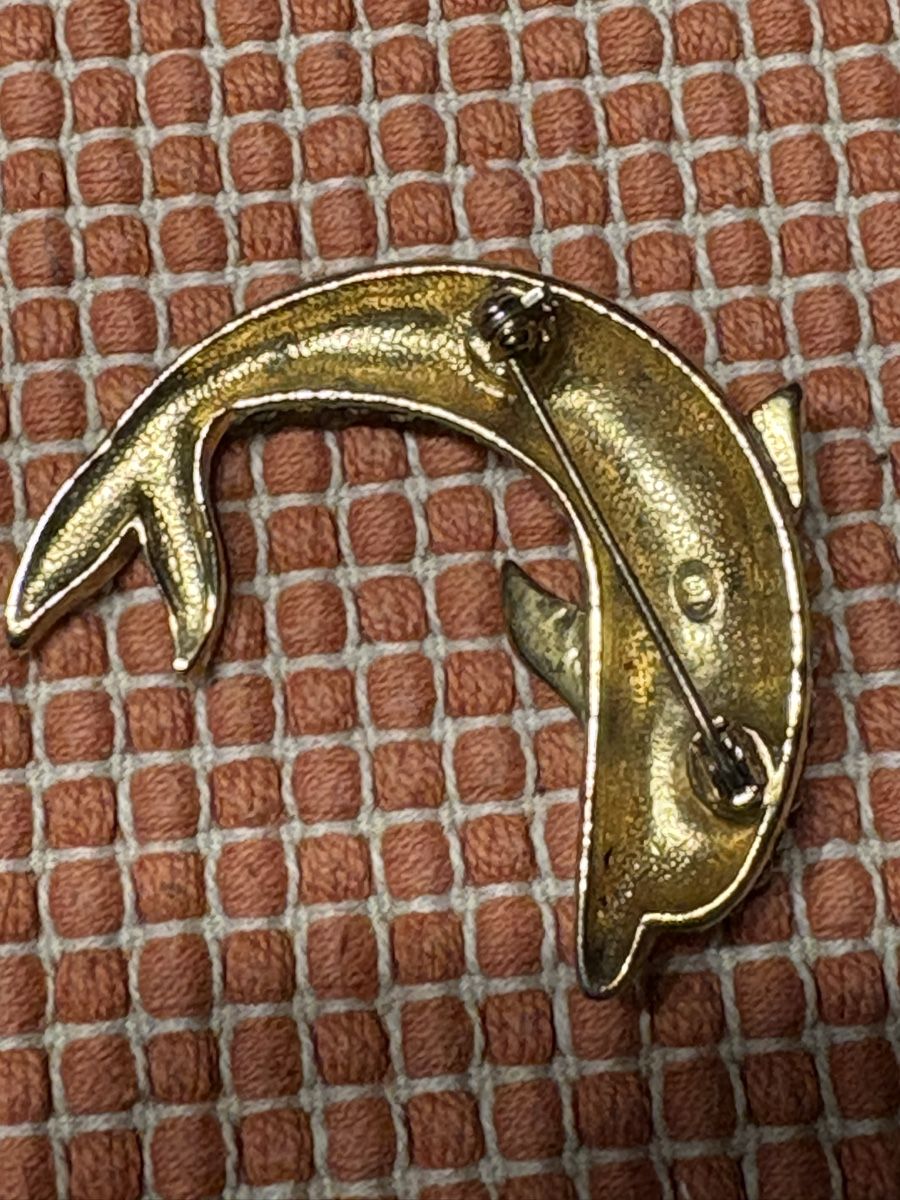 Spille & Fermagli: Brosche mit Strass / Delphin / evtl. Swarovski – Usato da Rümlang venduto da BoutiqueMonique16 2