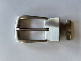 Elegante Edelstahl Gürtelschnalle neuwertig Gürtelbreite 3cm