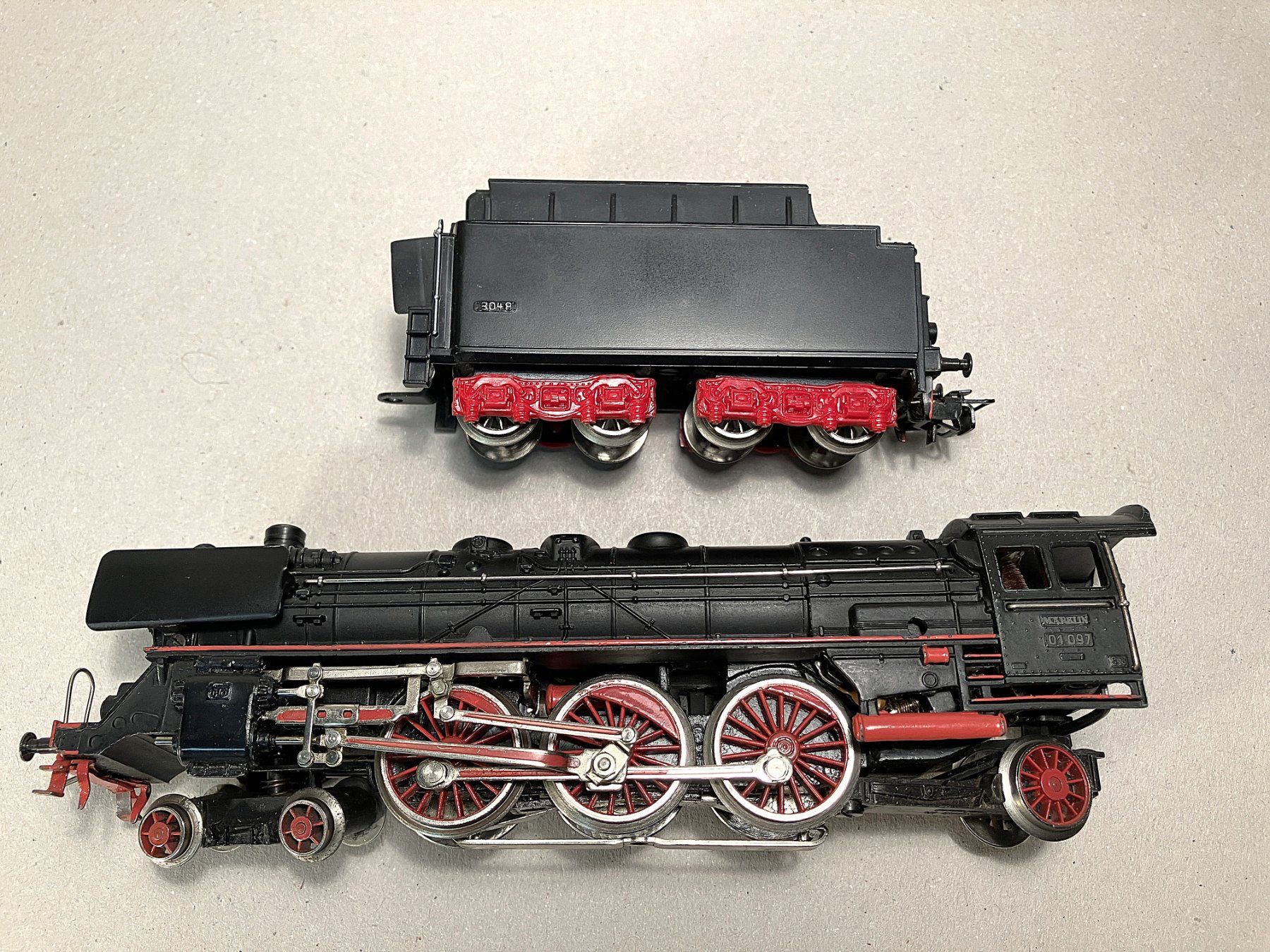 Märklin Modellini di ferrovie: Märklin Dampflok BR01 Nr. 3048 – Usato da Berikon venduto da Lusorium 2