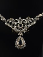 Viktorianisches Diamant-Collier – Silber auf Gold, um 1900✨️
