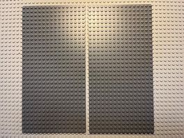 Lego 2x Platten 16x32 (3857) dunkelgrau- neu