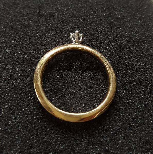 Anelli: Gold 585 Solitär Ring mit Brillant – Nuovo (secondo la descrizione) da Wald ZH venduto da Dasilver 3