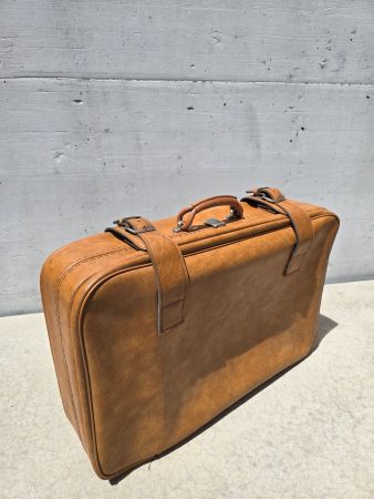 Koffer gross 70er Jahre Original hellbraun Deko