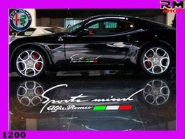 Alfa Romeo Flag Badge Aufkleber