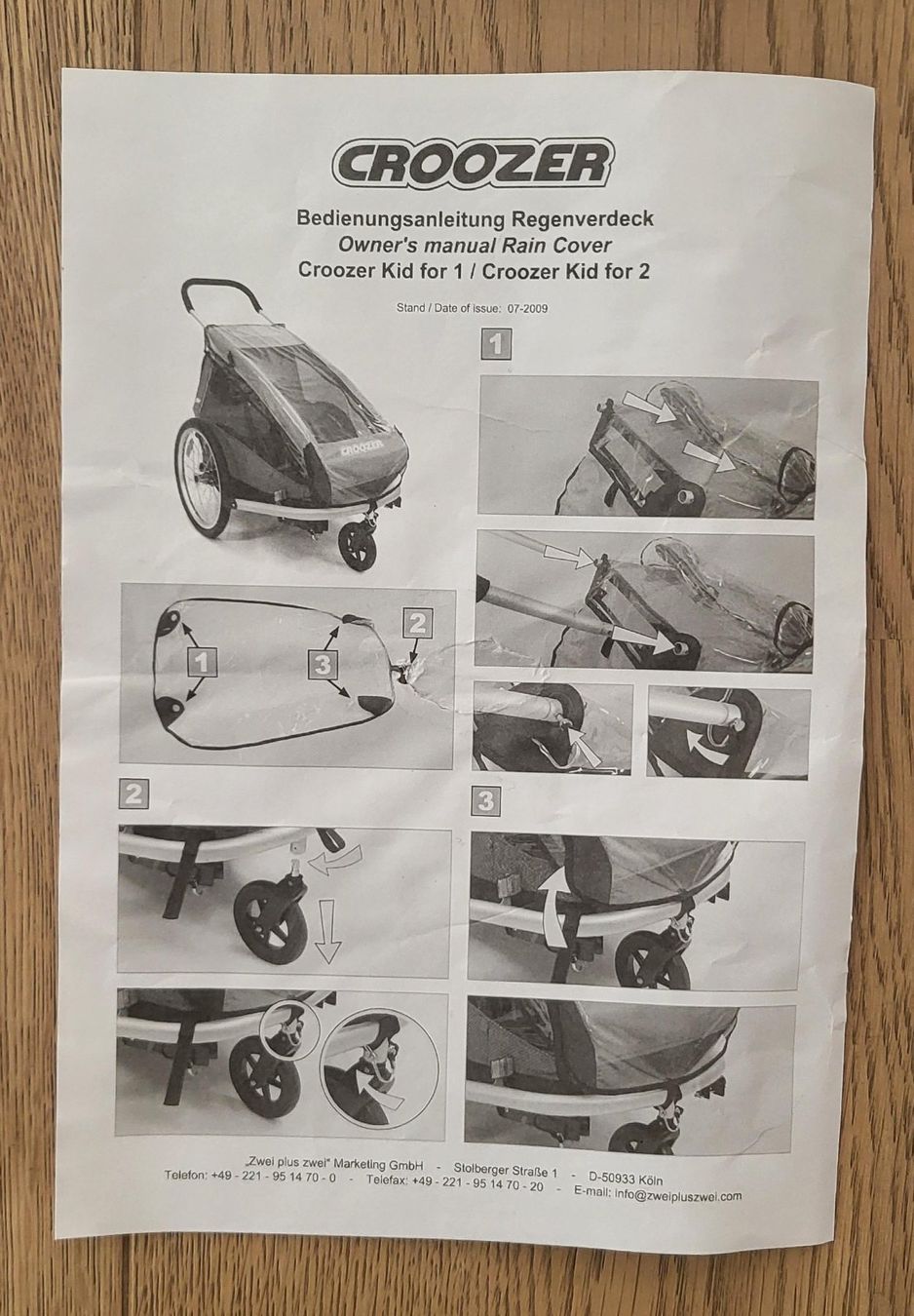Croozer Rimorchi: Croozer Kid for 2 mit Vollausstattung – Usato da Ipsach venduto da LM1314 9