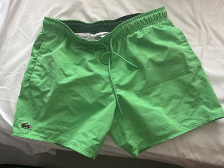 2x Lacoste men swimshirts size M pink green