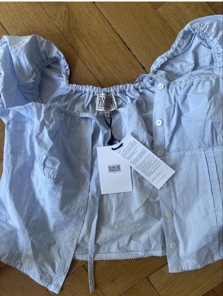 Girbaud Blusen: Light light-blue blouse by Marithe Francois Girbaud blouse – Neu und originalverpackt aus Zürich von emz_6ltv