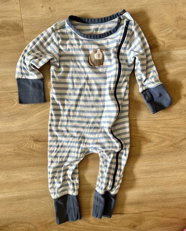 Pyjama gestreift Baumwolle Grösse 86/92
