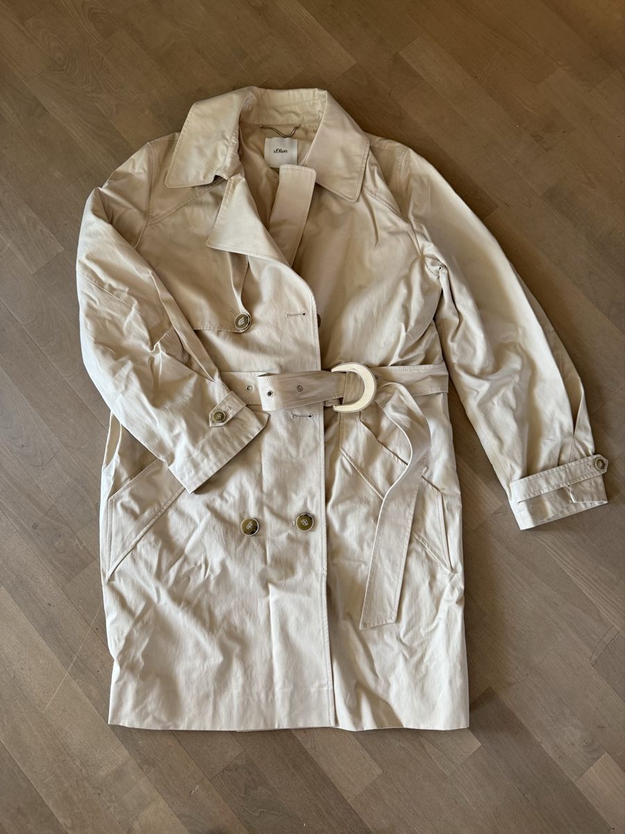S.Oliver Cappotti: Trenchcoat  s.Oliver Damen beige/sand  gr.42 – Nuovo (secondo la descrizione) da Menzengrüt venduto da SC1973 7