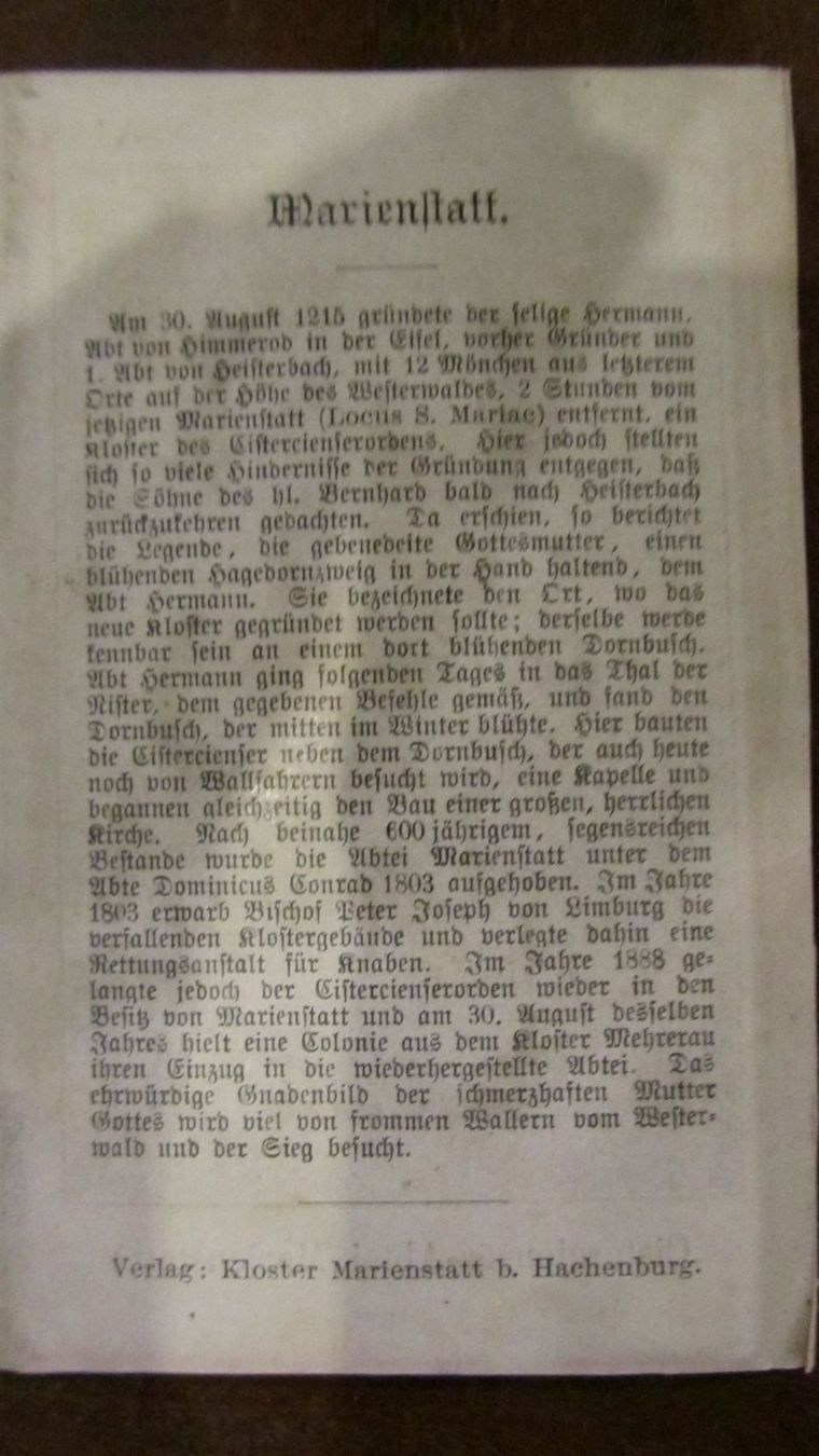 Incisioni: Cistercienserabtei Marienstatt – Usato da Bischofszell venduto da Joachim-115 1
