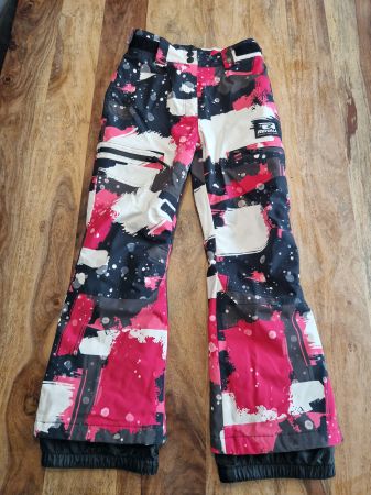 Skihose Rehall Muster pink/schwarz Grösse 152 guter Zustand