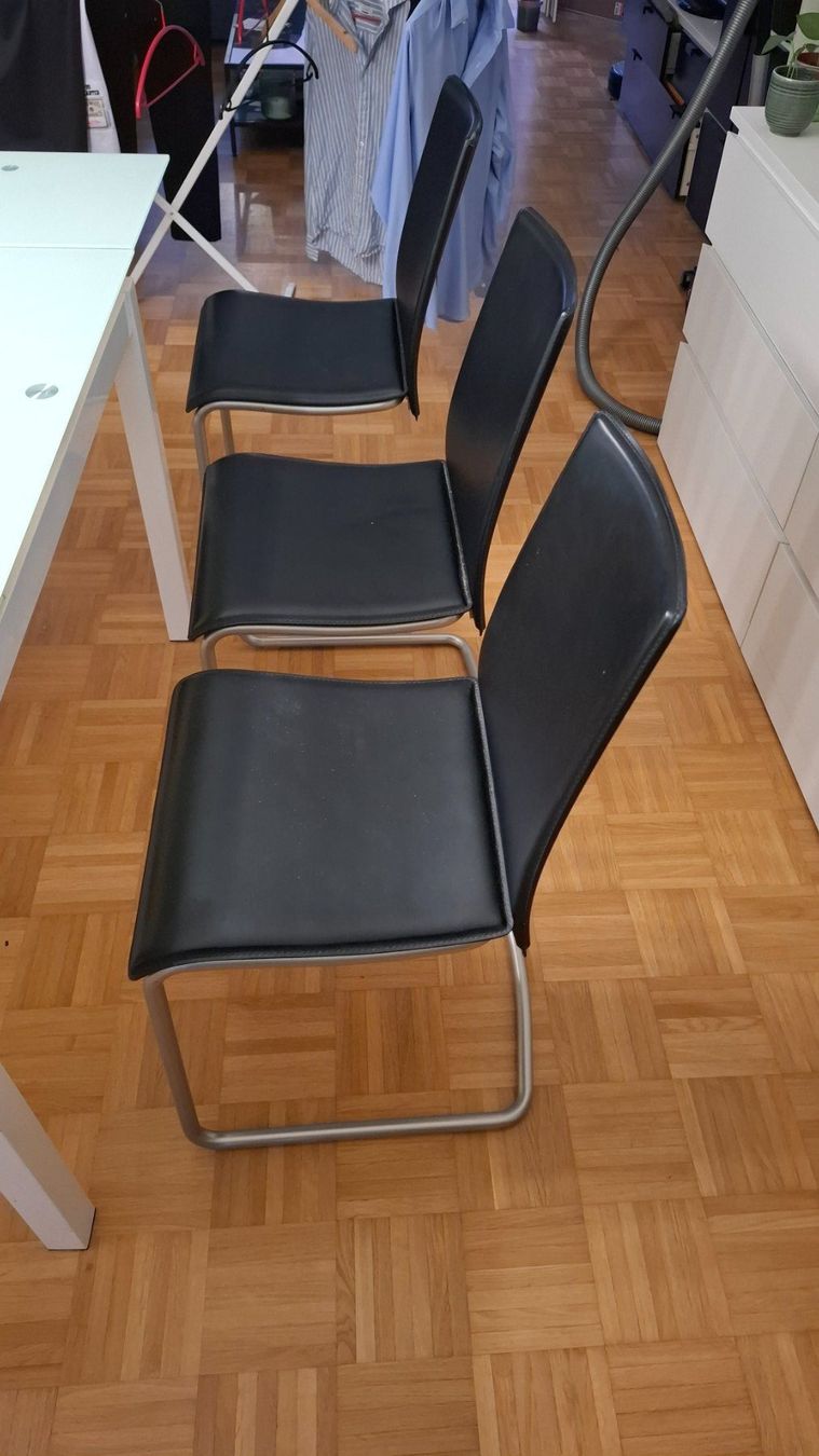 Sedie: Stühle Lederimitat Schwarz 6er Set – Usato da Bern venduto da phi_rf7q 2