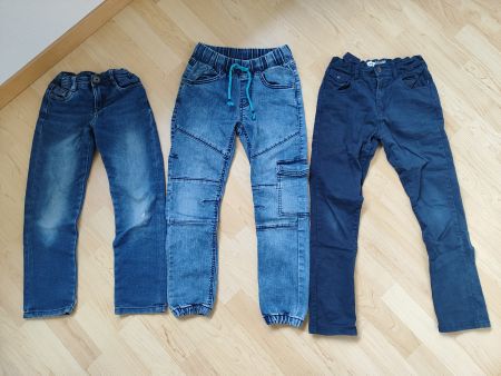 Jeans Hosen Set Gr. 128