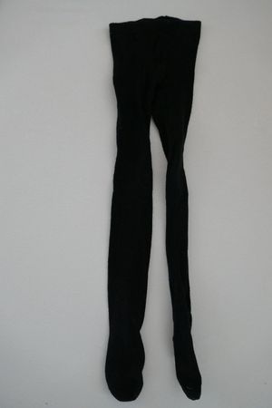 Uni schwarze Strumpfhose, Gr. 110-116