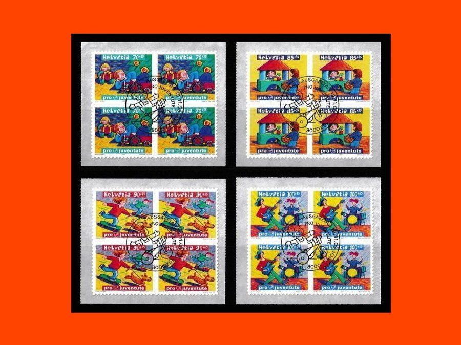 Tutti i francobolli: Viererblock - Serie "Pro Juventute" (2003) – Nuovo (secondo la descrizione) da Dübendorf venduto da Jumbo1990