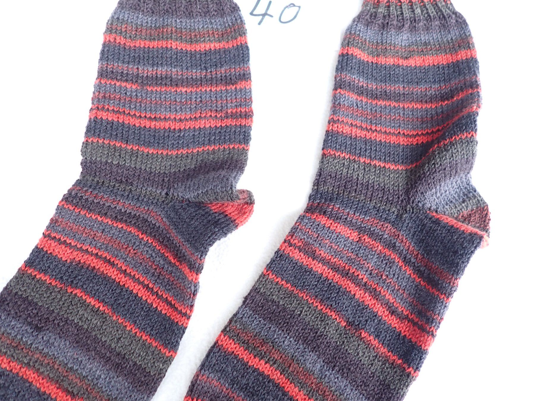 Calze: Handgestrickte Wollsocken  Gr.40     (504) – Nuovo e nell'imballaggio originale da neuenhof venduto da Caterchen 2