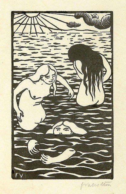 Poster & Bilder: Félix Vallotton. "im Bad" – Gebraucht aus allschwil von pic12