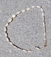 Elegante Vintage-Halskette aus echtem Perlmutt & Muschel