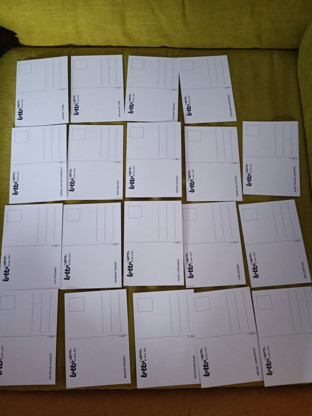 Autografi: Team Lotto - 19 Autogrammkarten – Usato da Menziken venduto da Artographs 1
